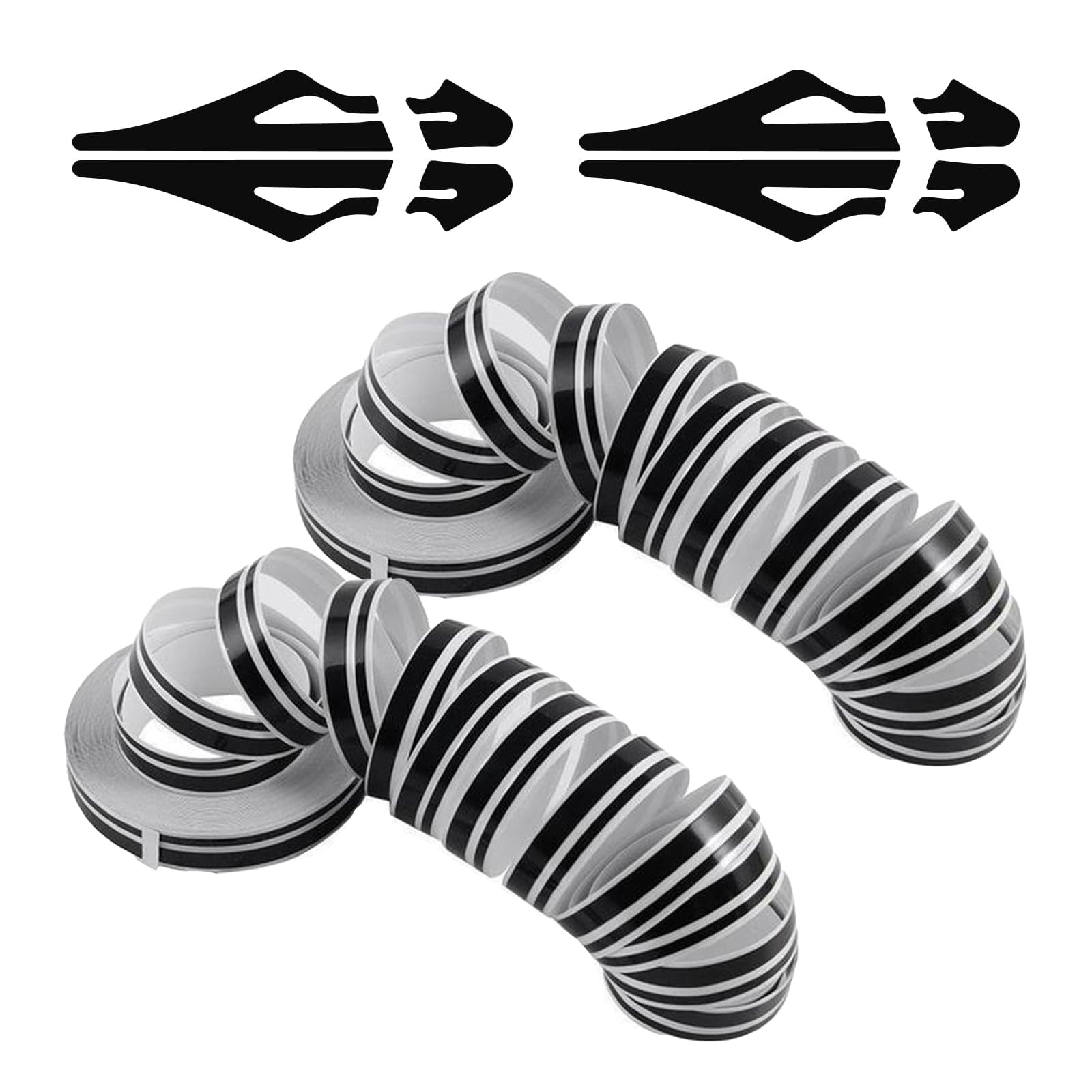 2-Pack Universal Black Pinstripe Tape For Cars - 32ft Vinyl Decal Stickers, Waterproof & Easy To Apply