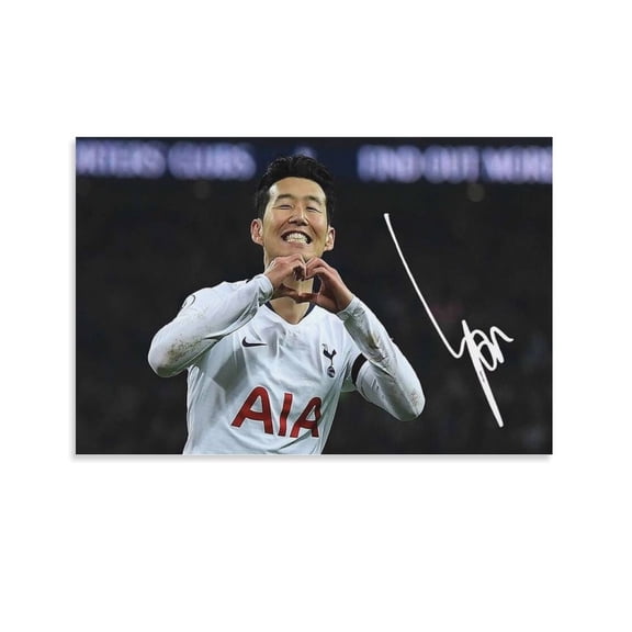 SON HEUNG MIN Canvas Poster Print Photo Art Painting Canvas Poster Home Decorative Bedroom Modern Decor Poster Wall Art Poster Scroll Canvas Painting Picture Living Room Decor Home 24x36inch(60x90cm)