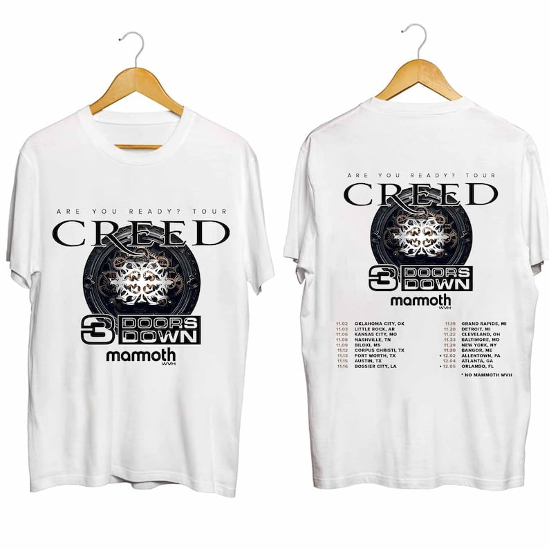 SON LUXURY NEW BRAND Creed 2024 Tour Shirt, Are You Ready Tour? Shirt