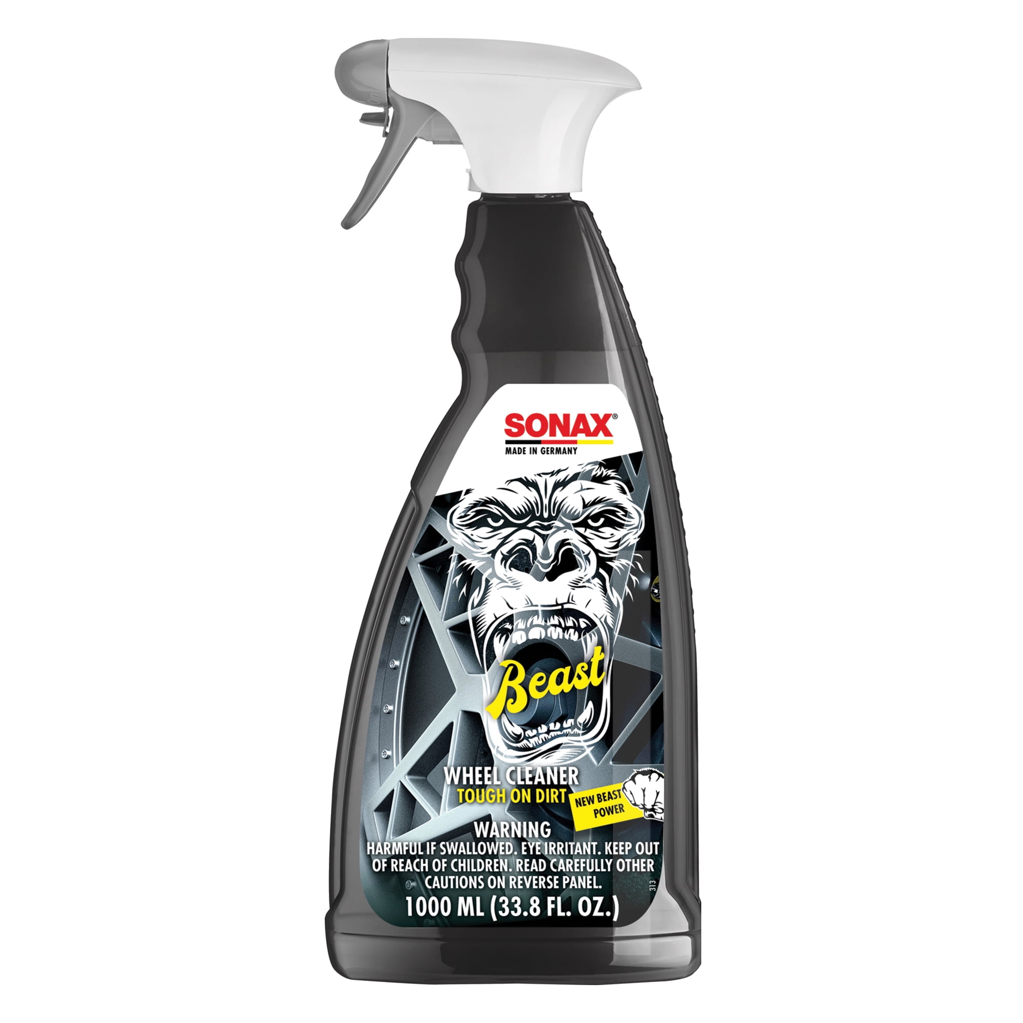 SONAX Beast Wheel Cleaner - Rim Cleaner - Non-Acid Wheel Cleaner - Safe on all Rims (Chrome, Alloy, Dipped, Ceramic)