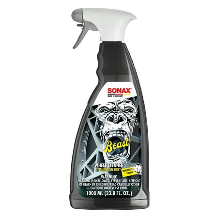SONAX Beast Wheel Cleaner - Rim Cleaner - Non-Acid Wheel Cleaner - Safe on all Rims (Chrome, Alloy, Dipped, Ceramic)