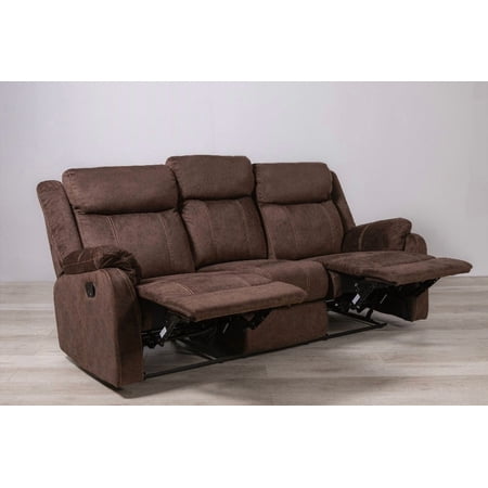 SONET DOMINO COFFEE RS - Features Brown Finish, Microfiber, Wood & Metal + Padded Extra Comfort