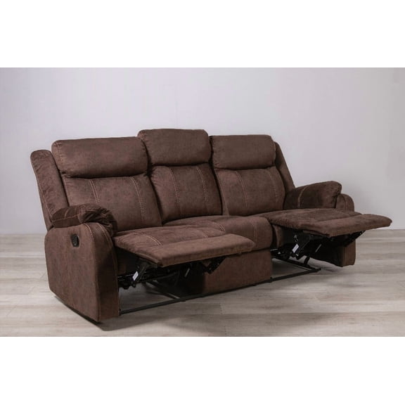 SONET DOMINO COFFEE RS - Features Brown Finish, Microfiber, Wood & Metal + Padded Extra Comfort