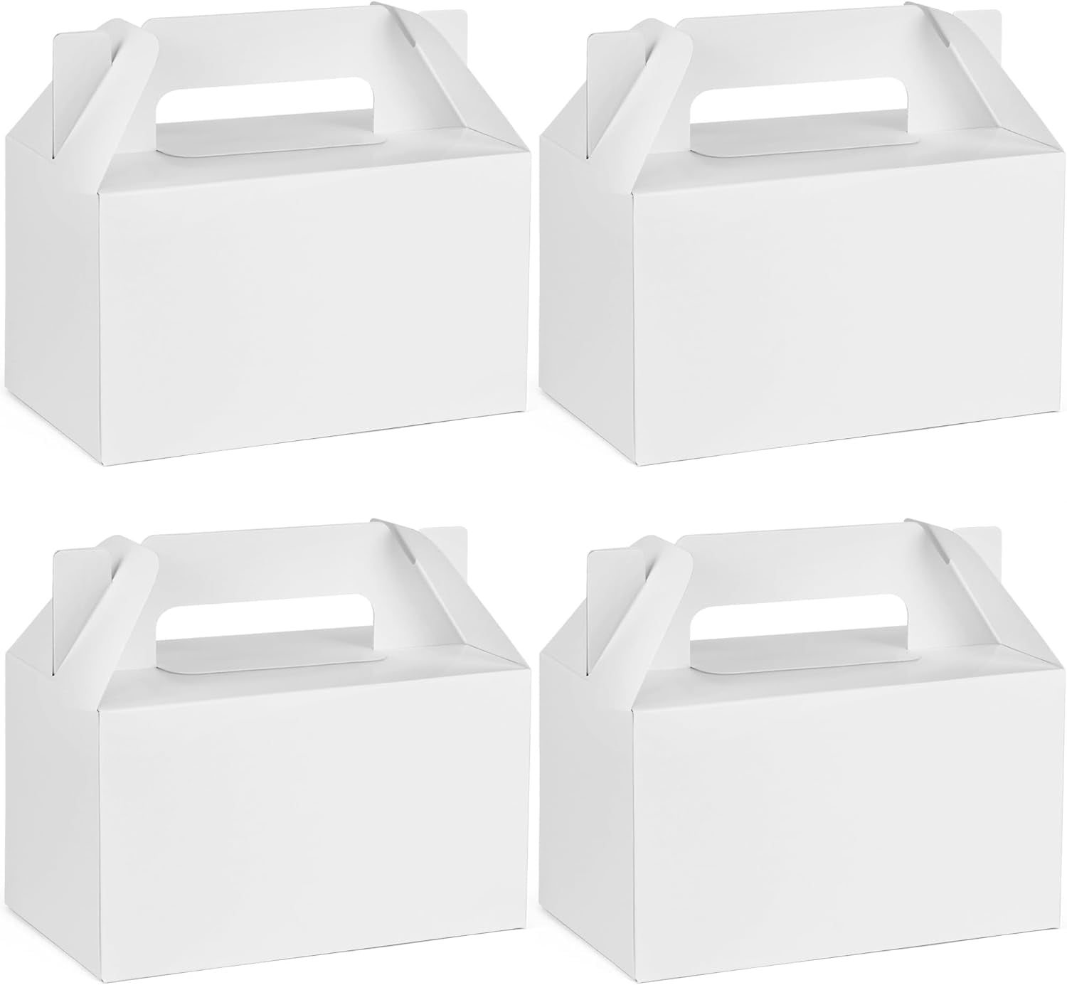 SONGAU 12 Pack White Party Favor Treat Boxes, Gable Gift Boxes with ...