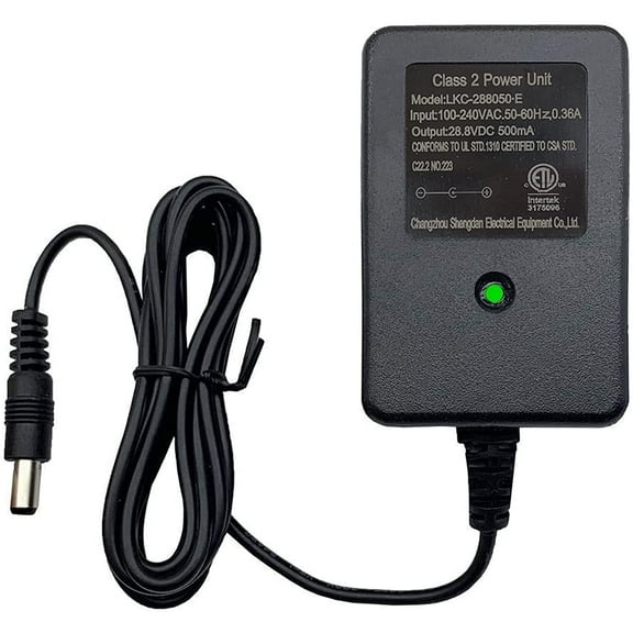 SONGAUN 28.8V Kids Ride On Car Charger, 24V Round Hole Charger with Charging Indicator Light-for a Variety of Electric Baby Carriage Ride Toy Battery Supply Power Adapter
