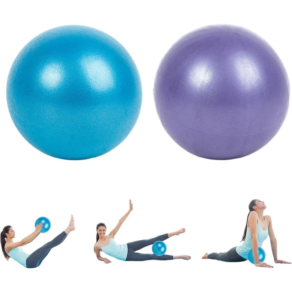 SONGAUN 2PCS Soft Pilates Ball, 9.8 Inch Exercise Ball, Small Exercise Balls, Core Balance Soft Pilates Balls, for Yoga, Fitness, Core Training, Physical Therapy, Balance, Barre, Stretching
