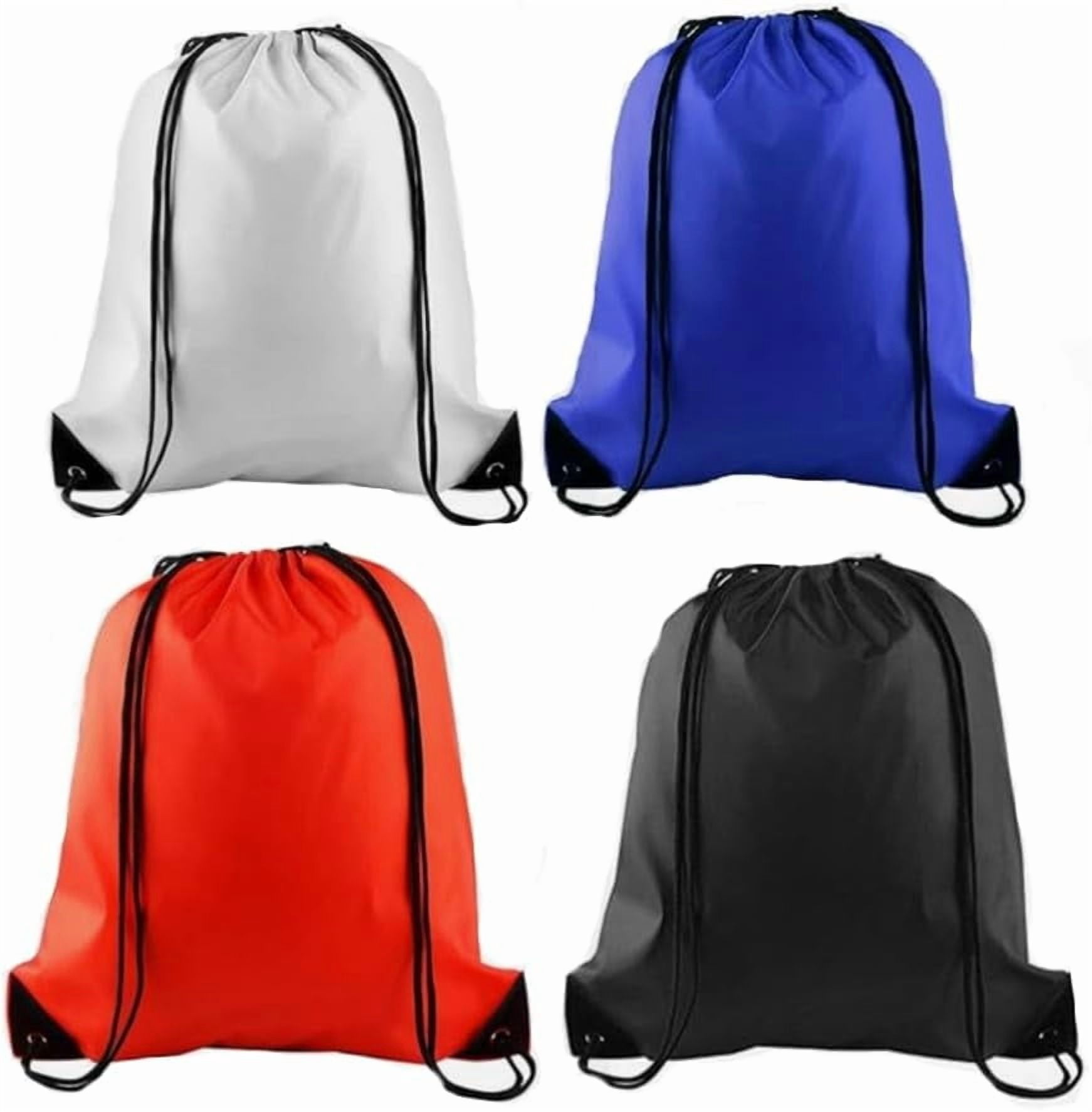 Polyester Drawstring Bags, Gym Sports Cinch Bag Backpack Black Drawstring Backpack Bags Sports Cinch Sack String Bags  main image 2