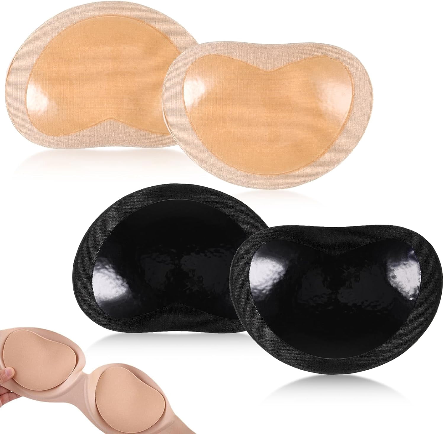 Protective Bra Insert SONGAUN Bra Inserts, Sticky Bra Inserts, Breathable Self-Adhesive Push ...