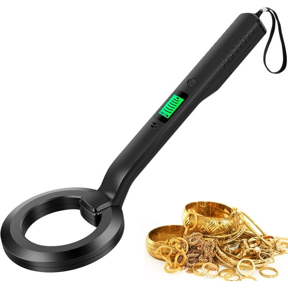 SONGAUN Metal Detector, IP54 Waterproof-Portable High Sensitivity Metal Detector with Audible & Vibration Alerts, 360 Scanning Handheld Metal Detector, Metal Treasure Finder for Metal Object