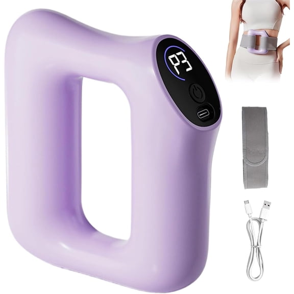 SONGAUN Multifunctional Full-Body Fascia Ring, Deep Tissue Vibrations with Portable Design, Ergonomic Electric Fascia Massager, Fascia Blaster for Muscle Knot Recovery & Relaxation (Purple)