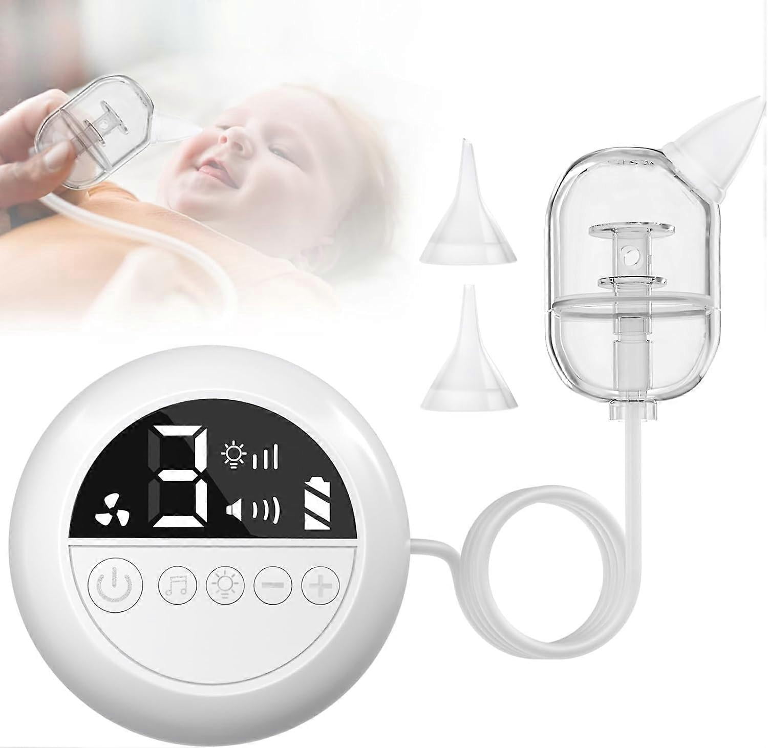 SONGAUN Nasal Aspirator Baby, Baby Nose Sucker 9 Suction Levels Electric Nasal Aspirator for Babies Automatic Nose Cleaner for Newborn Toddler