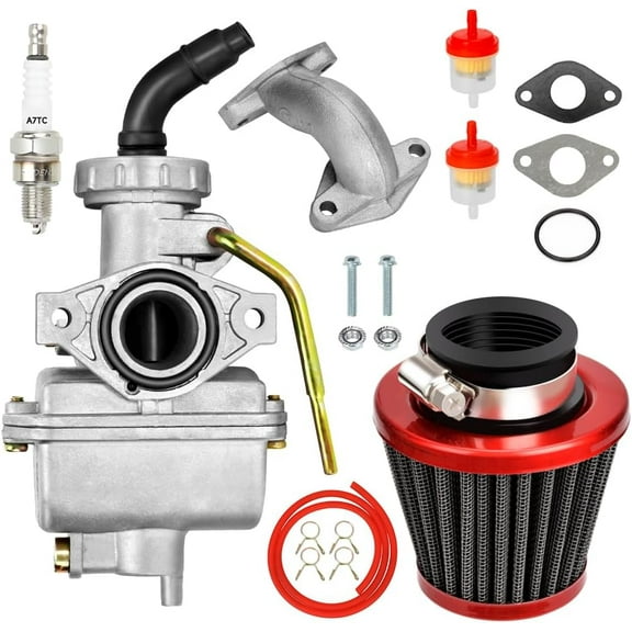 SONGAUN PZ20 Carburetor Kit for Tao tao Coolster 125cc 110cc 90cc 70cc 50cc Kazuma Baja Chinese ATV Quad 4 Wheeler SunL NST Roketa Loncin Lifan XR80 CRF70 4 Stroke Go Kart Pit Dirt Bike Parts