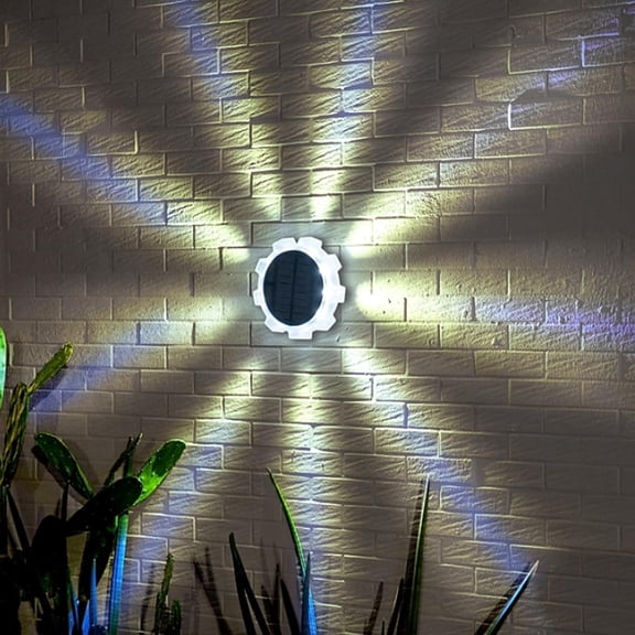 SONGAUN Solar Deck Light 4pack,Outdoor Solar Porch Light Cool White Light Garden Dcor,Solar Fence Light for Step Staircase Patio Yard Pool