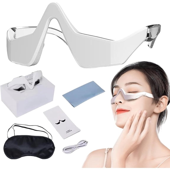 SONGAUN eye Botanique Paris Red Light Glasses for Under-Eye Device Relieving Dark Circles, Wrinkles, and Puffiness with Anti-Aging Benefits