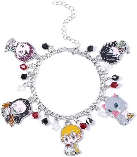 SONGCHANGJEWELRY Anime Figure Tanjiro Charm Bracelet - Tanjiro Nezuko ...