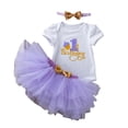 thumbnail image 1 of SONGGE Baby Girls Outfit Sets O-Neck Tops Tutu Dress Birthday Party Clothes For Toddler Cute Outfit Sets Cartoon Cozy Clothes Sets, 1 of 2