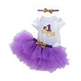 thumbnail image 1 of SONGGE Baby Girls Outfit Sets O-Neck Tops Tutu Dress Birthday Party Clothes For Toddler Cute Outfit Sets Cartoon Leisure Clothes Sets, 1 of 2