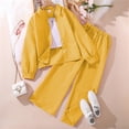 thumbnail image 1 of SONGGE Kids Autumn Outfit Sets Girls Long Sleeve Shirt With Wide Leg Pants Fashion Toddler Two Piece For Children Casual Daily Cartoon Fashionable Clothes Sets, 1 of 2