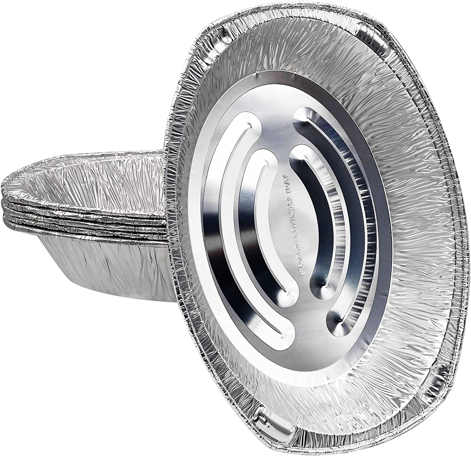 VeZee Disposable Oval Roasting Pan Durable Turkey Roaster Pans Extra Large, HeavyDuty