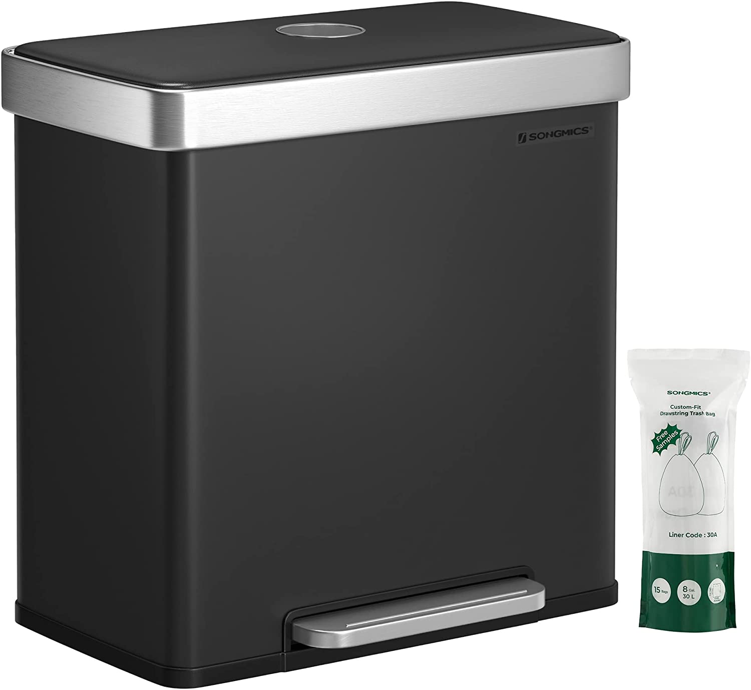 Brabantia Sort & Go Waste Bin, 4.2 Gallon (16L)