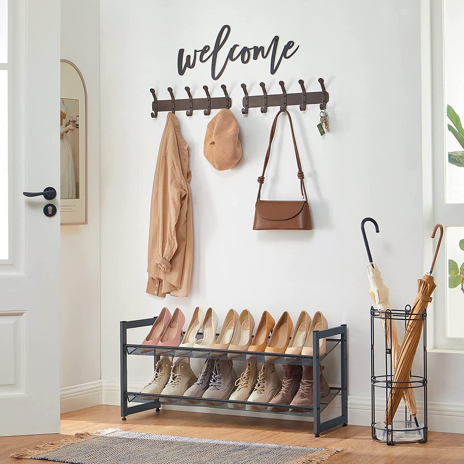 SONGMICS-2-Tier-Shoe-Rack-