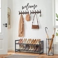 thumbnail image 1 of SONGMICS 2-Tier Shoe Rack Stackable Shoe Storage Shelf Flat or Angled Shoe Organizer Metal Shoe Tower Stand for Closet Entryway, 1 of 8