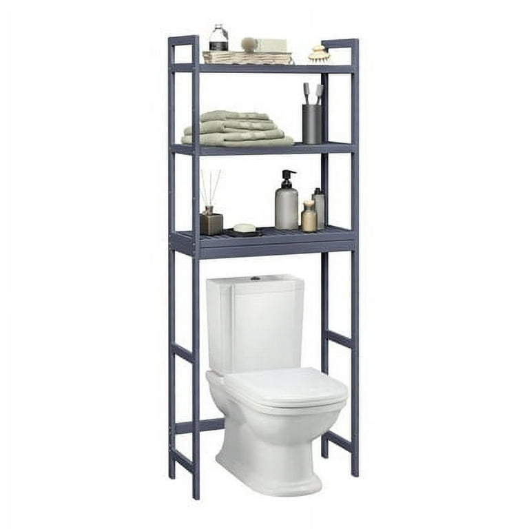  ODIKA Over The Toilet Storage Shelf, 3-Tier Over-The-Toilet  Space Saver Organizers, Freestanding Bathroom Organizer for Bathroom,  Laundry Room, Small Spaces, Above Toilet Storage, Black Gray : Home &  Kitchen