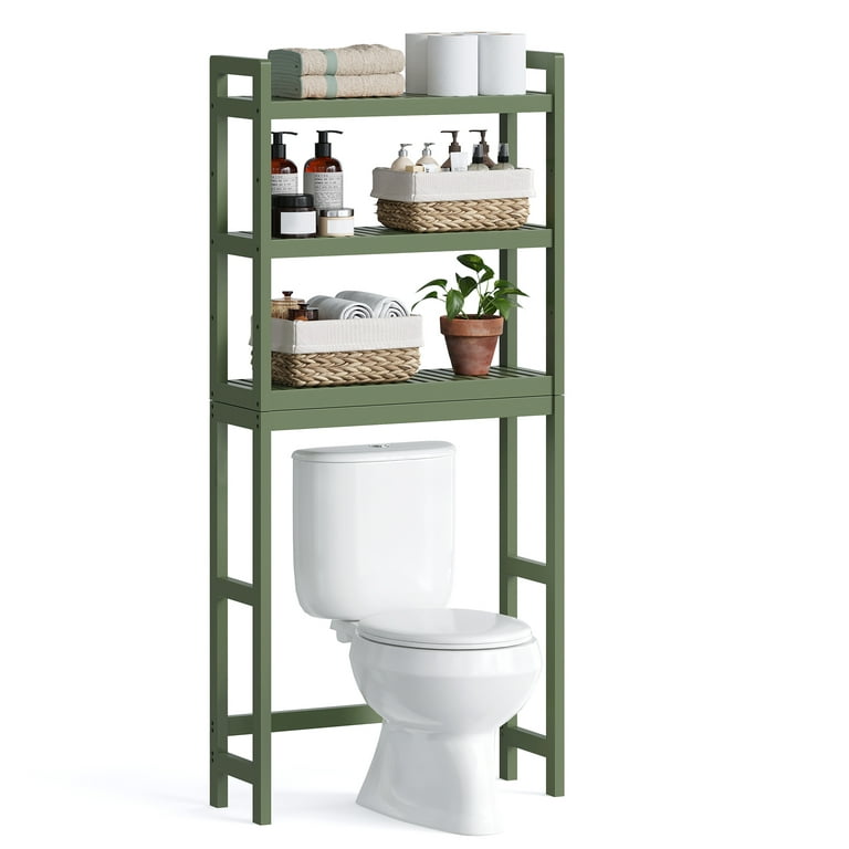 over the Toilet Storage, Bamboo 3-Tier over Toilet Bathroom