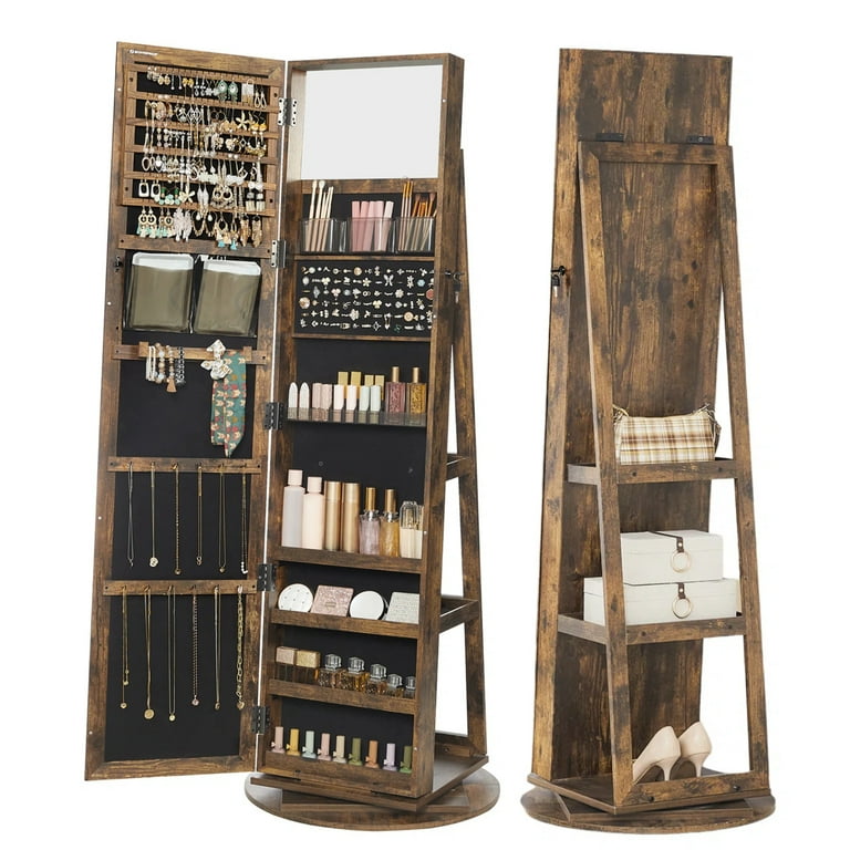Full length mirror and jewelry armoire discount