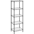 thumbnail image 1 of SONGMICS 5-Tier Metal Storage Shelves Wire Shelving Unit Garage Shelving Storage Rack Kitchen Living Room Shelves Black, 1 of 9