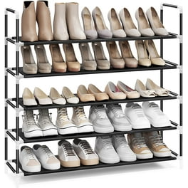 Whitmor whitmor 10 tier shoe tower - 50 pair - rolling shoe rack with  locking wheels - chrome