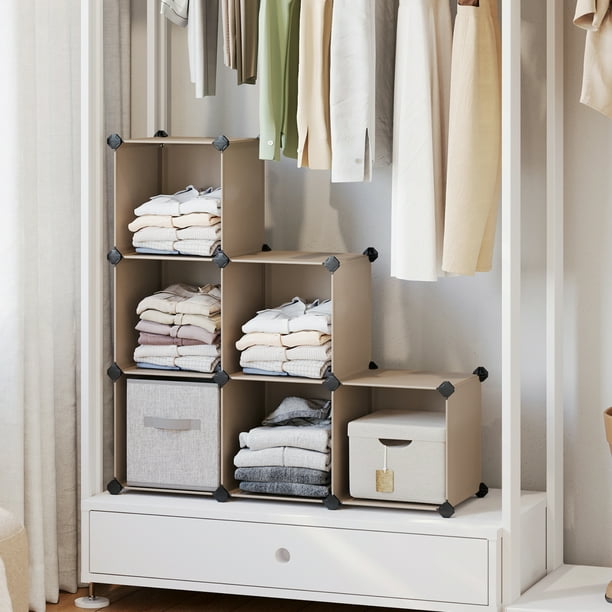 SONGMICS 6 Cube Storage Organizer Modular Storage Cube Bookshelf DIY