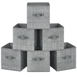 Grove Fabric Cube or Bin Grey Chevron California Closets Size: 7.5 H x 14.5 W x 13.5 D