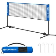 SONGMICS Badminton Net Set, Portable Sports Set for Badminton, Pickleball