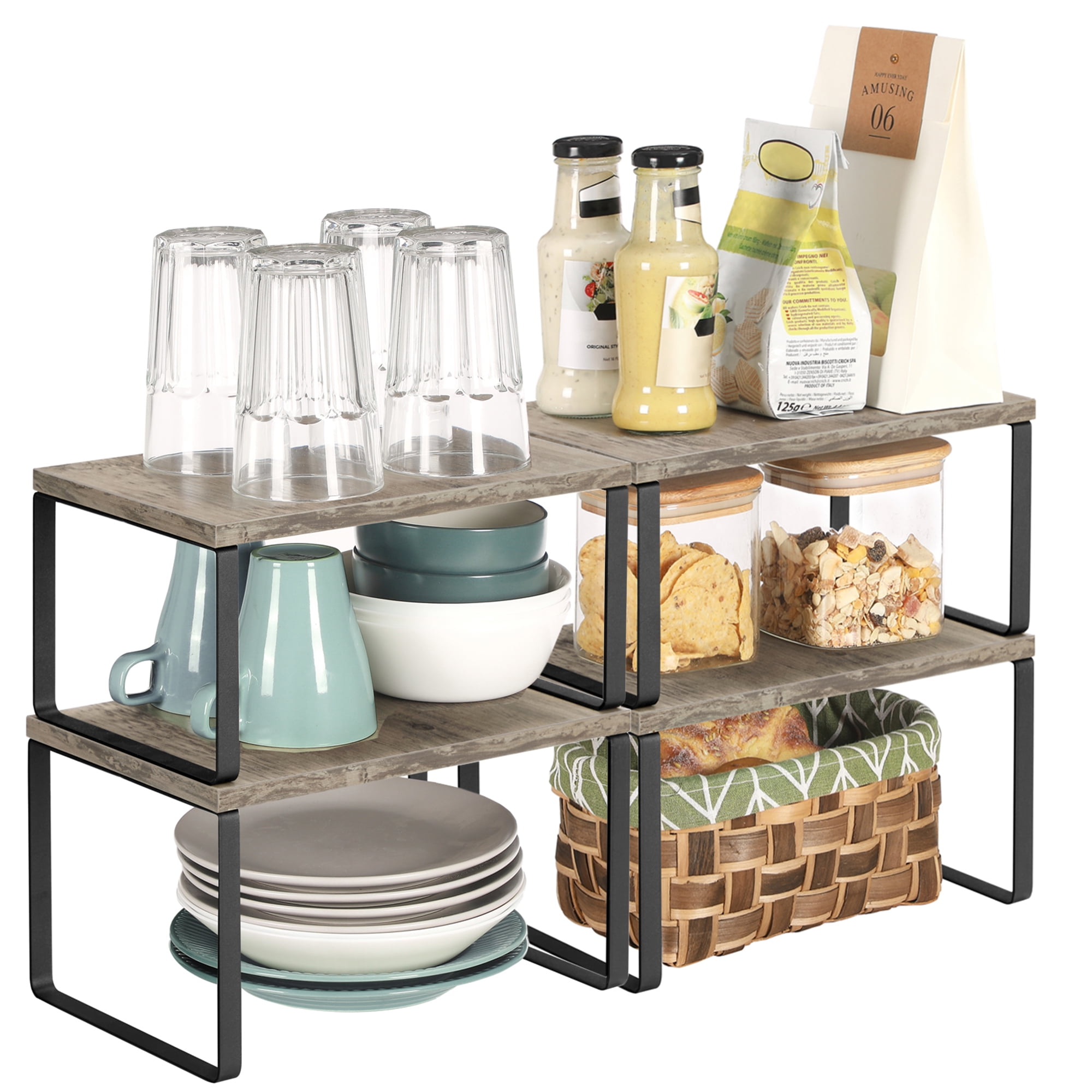 Concepts in Wood Storage 60 inch with 4 Shelves Oak Finish