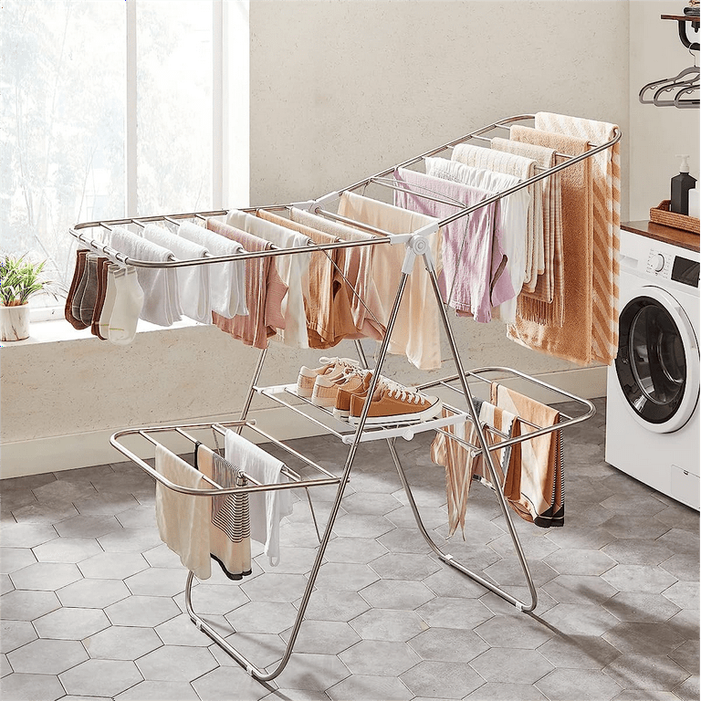 Clothes Drying Rack Laundry Rack Drying Stainless Steel Clothes Drying Rack  Laundry Drying Rack Indoor Outdoor Floor Clothing Drying Rack For Drying