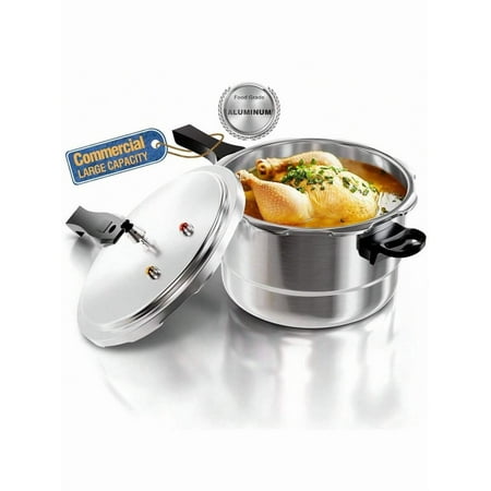 WantJoin 4Qt Aluminum Pressure Cooker, Pressure Pot,Compatible With Both Gas And Induction Stoves, Comes With A Release Valve And Multiple Protections, Plus A Canning Rack