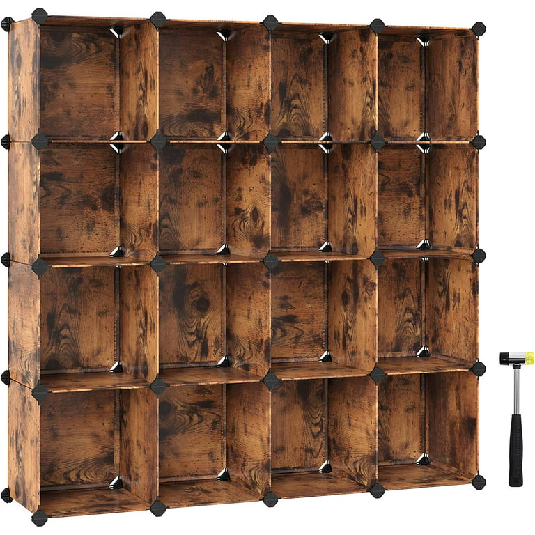 Songmics 6 Cube Storage Organizer, DIY Closet Shelf, Plastic