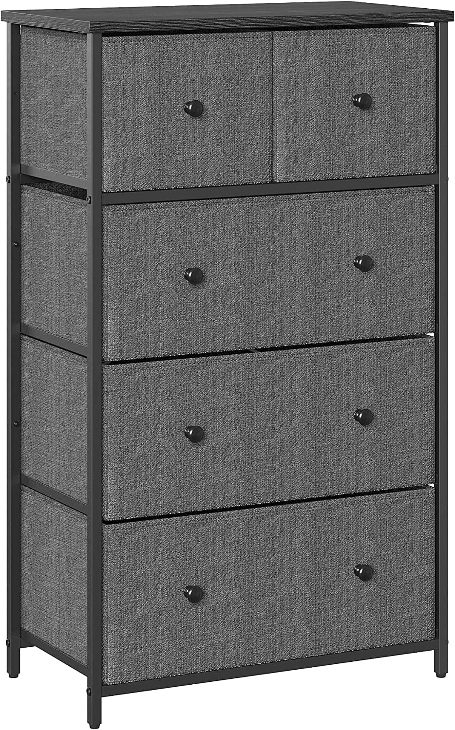 SONGMICS Wide Closet Chest, Bedroom Dresser with 5 Fabric Drawers