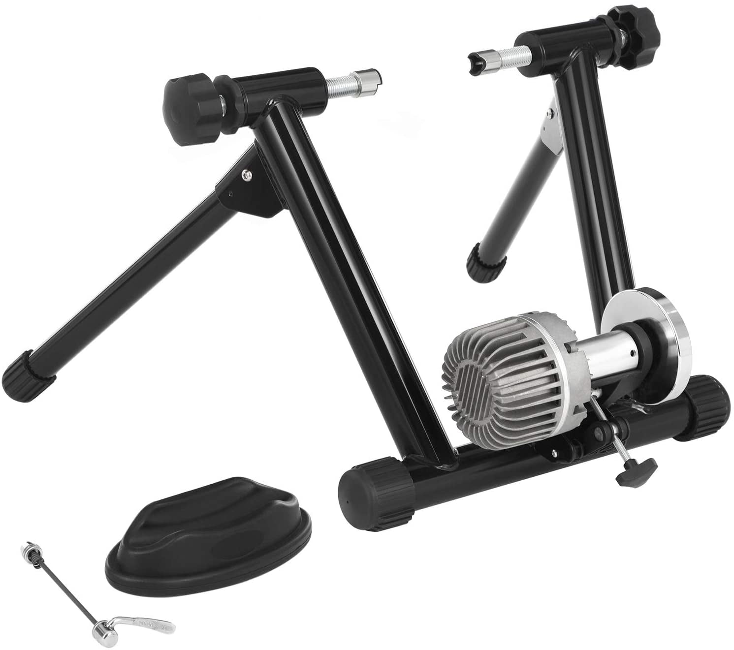 SONGMICS Fluid Bike Trainer Stand, Double Seal and Lower Noise, Black