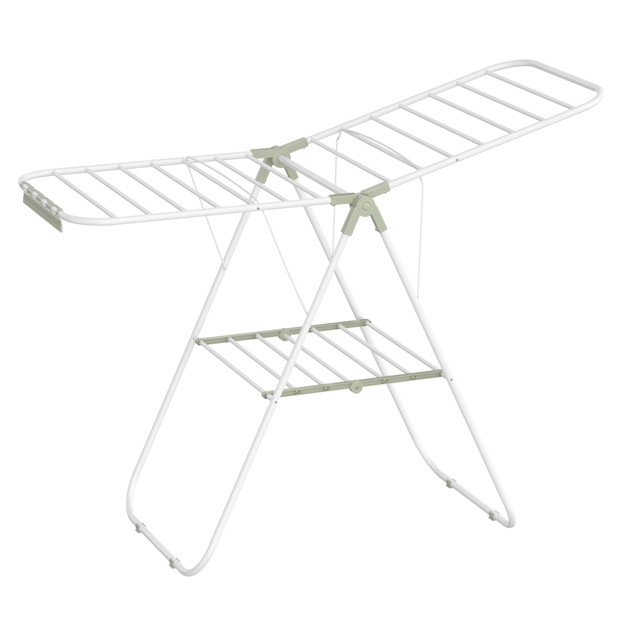 SONGMICS Foldable Clothes Drying Rack with Sock Clips Laundry Drying