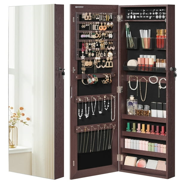 SONGMICS Jewelry Lockable WallMounted Jewelry Organizer