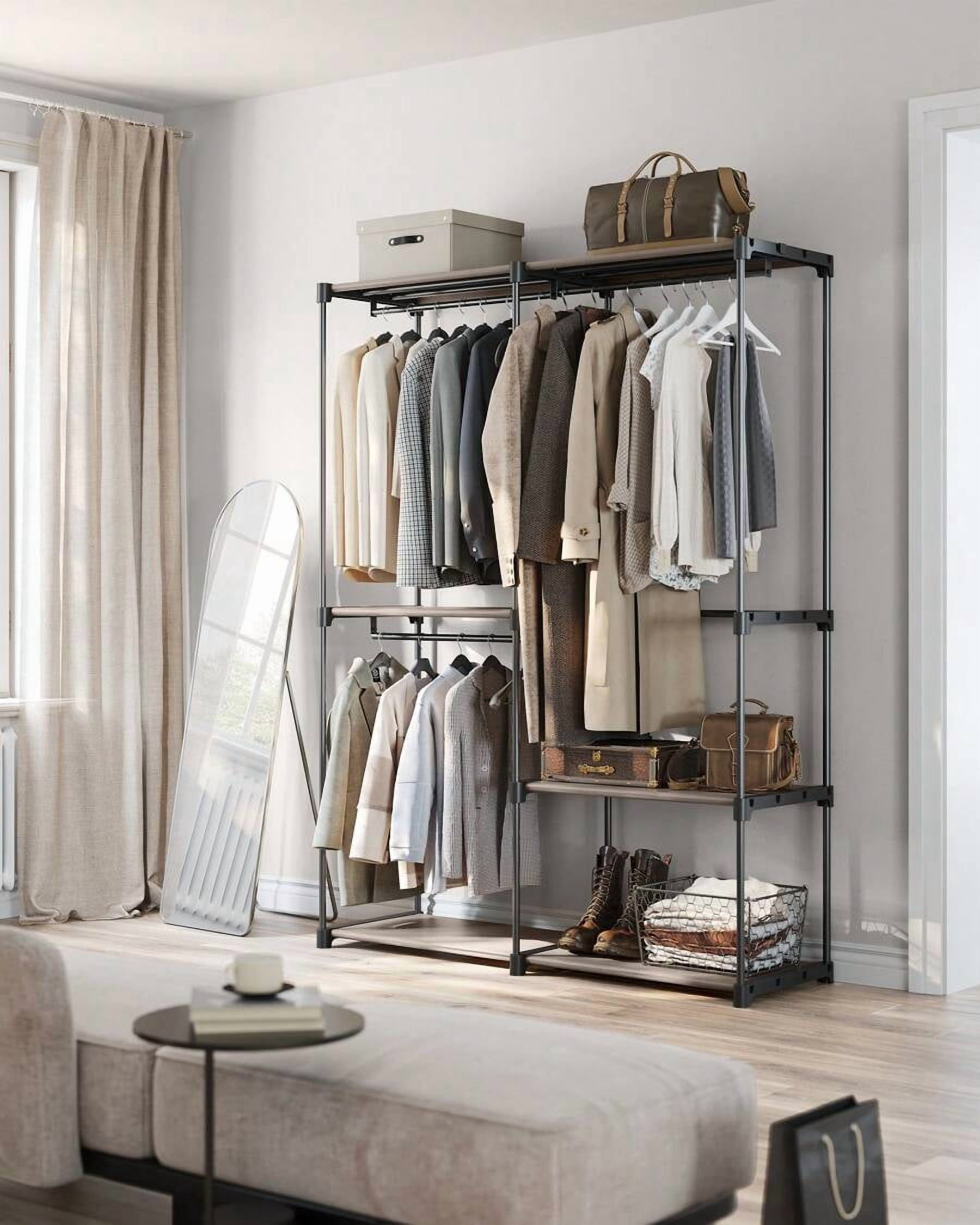 SONGMICS Clothes Rack, Closet Rack For Hanging Clothes, Clothes ...