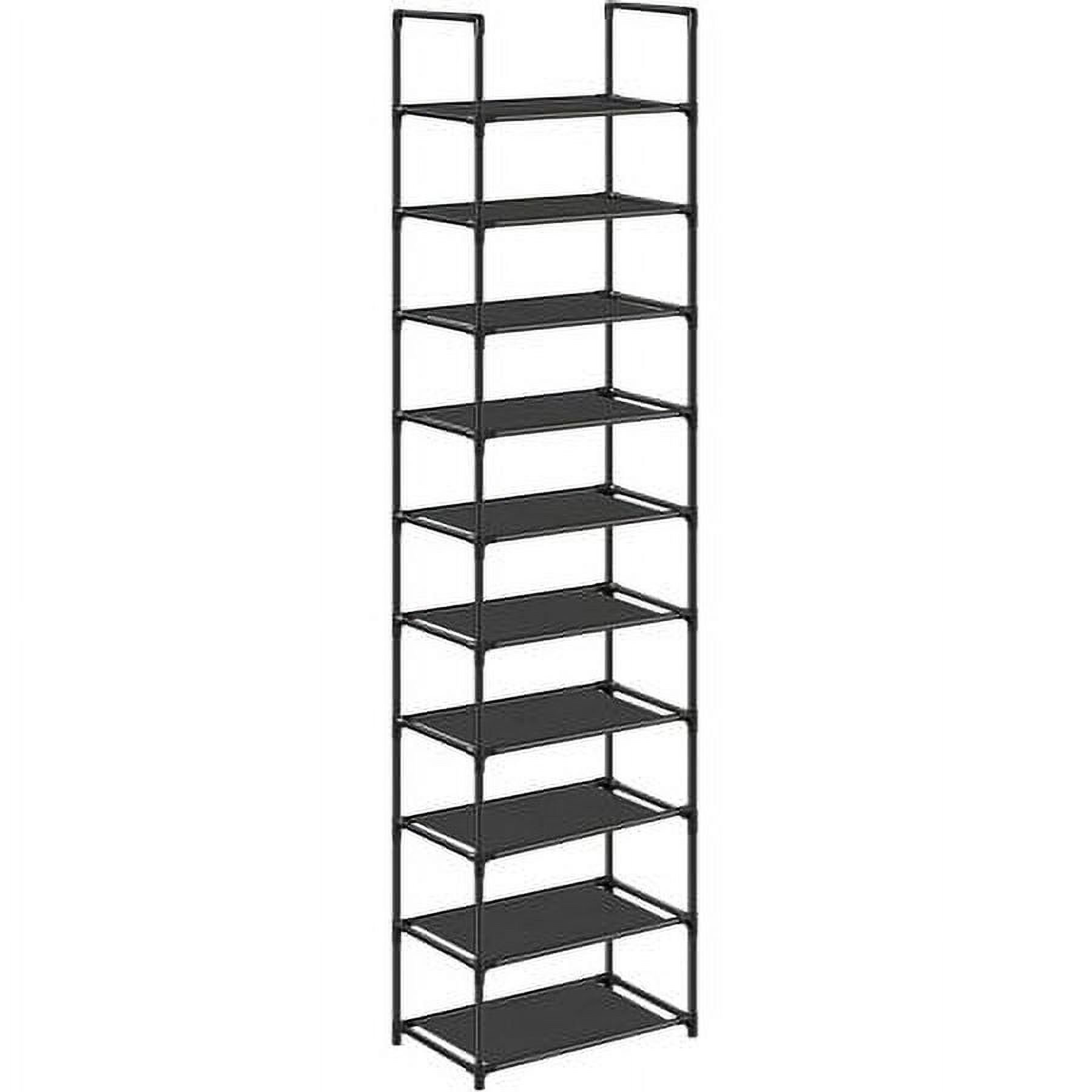 SONGMICS Shoe Rack 10 Tier Shoe Shelf Shoe Storage Organizer Space