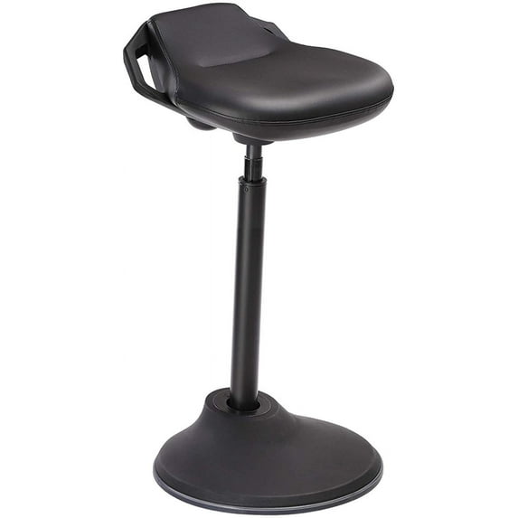 SONGMICS Standing Desk Chair, Swivel Ergonomic Standing Stool, Black