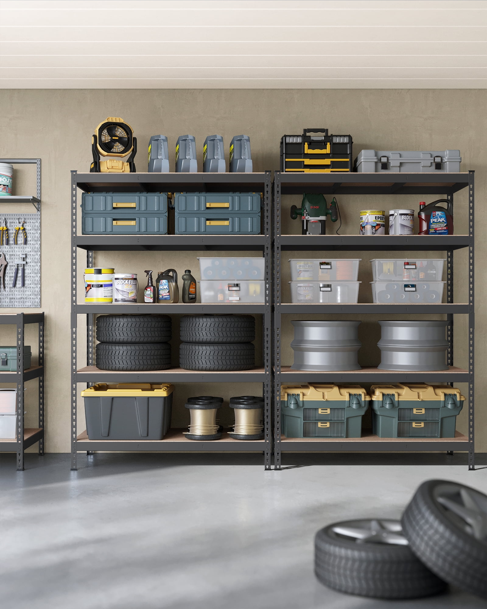 SONGMICS Storage Shelves Adjustable Shelving Units