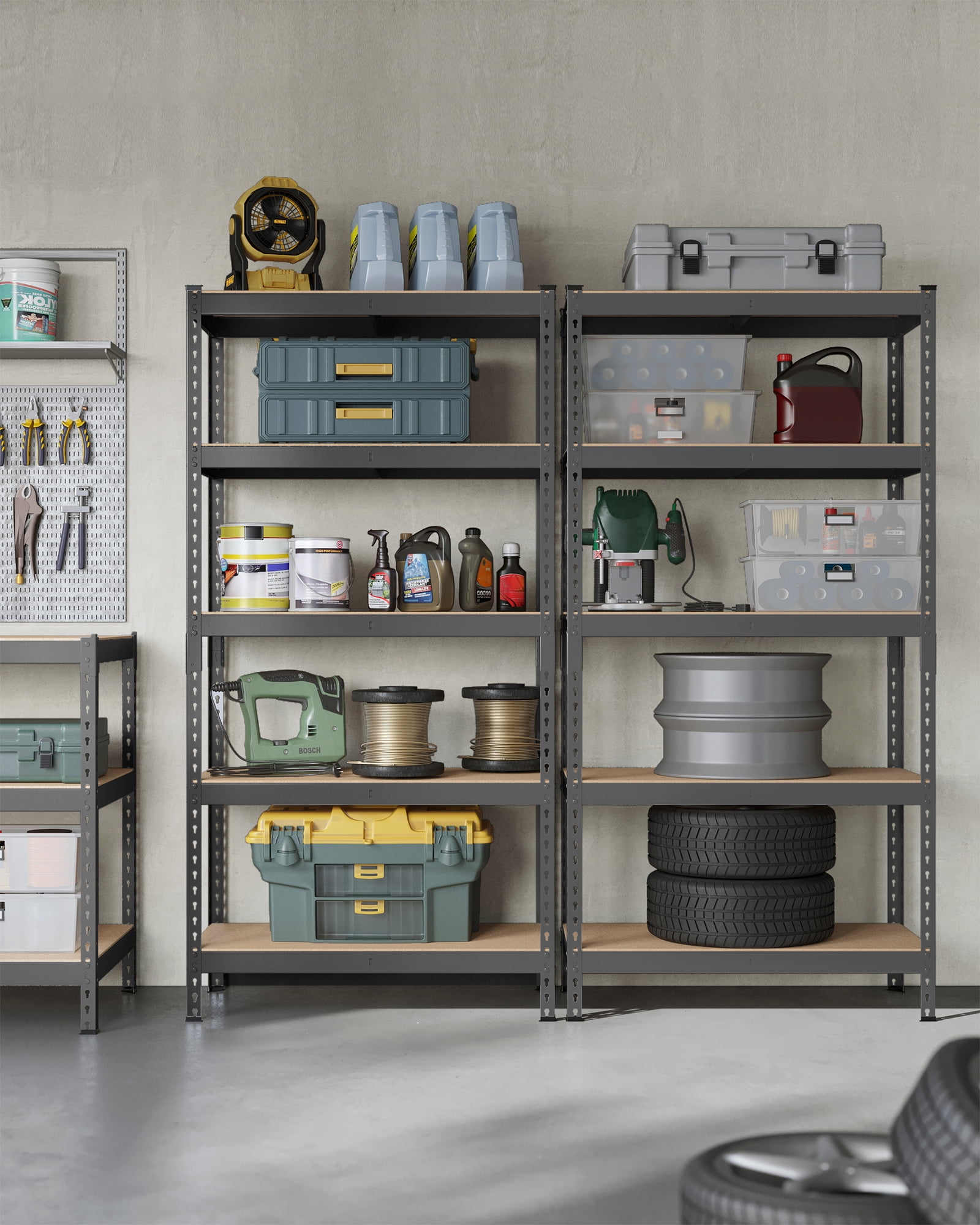 SONGMICS Storage Shelves Adjustable Shelving Units