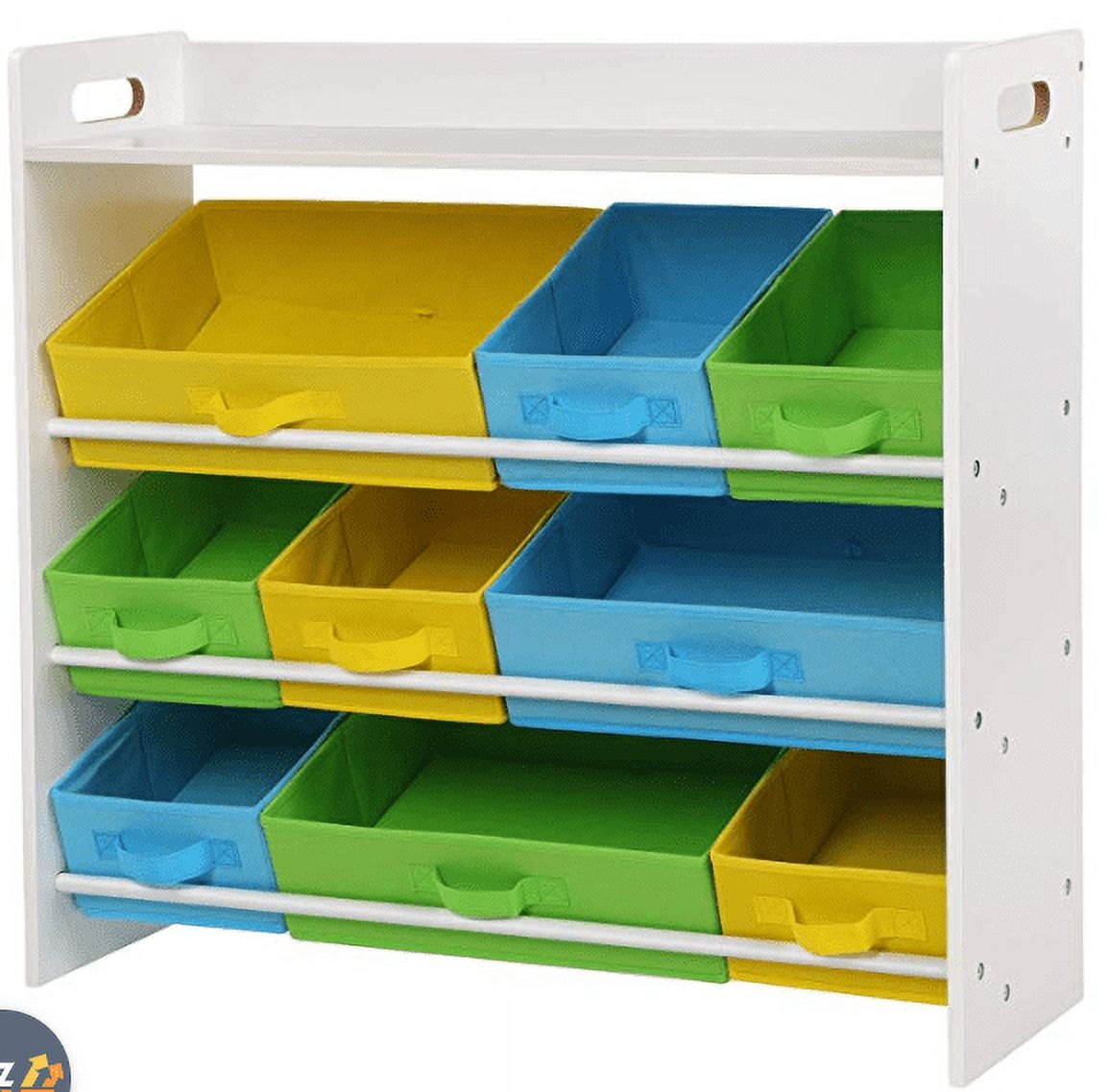 SONGMICS Toy Organizer and Storage Bins, Kid’s Toy Storage Unit with 9