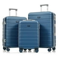 thumbnail image 1 of SONGMY 3 Piece ABS Hardshell Luggage Sets Spinner Wheel Suitcase TSA Lock Suit Case, Deep Blue, 20/24/28 Inch, 1 of 7