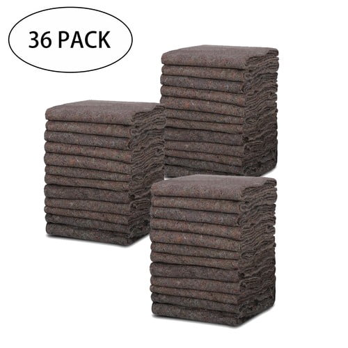 SONGMY 36 Pack Moving Blankets, 53"x74" Shipping Pads for Furniture Protection